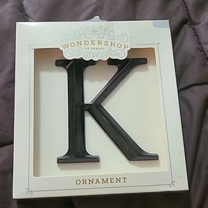 Letter "K" Ornament
